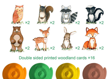 16Pcs Woodland Animal Baby Shower Hanging Swirls Decorations