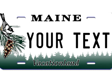 Carpe Diem Designs Custom Decorative Front Plate - Full Size Personalized Plates for Front of Car, Wheelchair, Signage, Rust-Free, Aluminum Front Novelty Plate - Made in The USA (Maine)