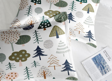 Pamnest Twin Comforter Set, 2 Pieces Woodland Tree Bedding, All Season