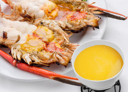 Luvan 4Pcs 14.2oz Butter Warmers for Seafood, Butter Melter with Stands and 20Pcs Tealight Candles,Ceramic Butter Warmer Set for Lobster, Personal Fondue Set Melted Butter Cups for Seafood, Fondue