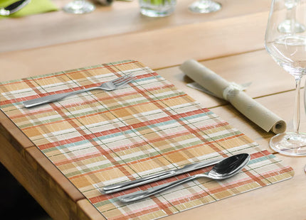 CounterArt Autumn in Nature Reversible Easy Care Placemat 4 Pack