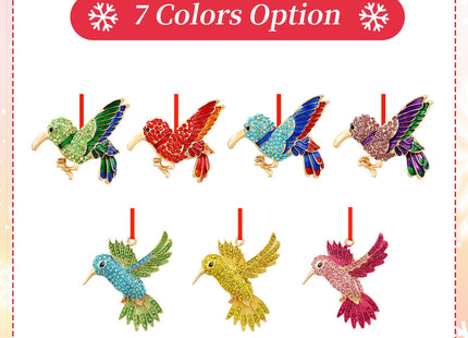 PETCEE Hummingbird Ornament - Blue and Green Hummingbird Christmas Ornament