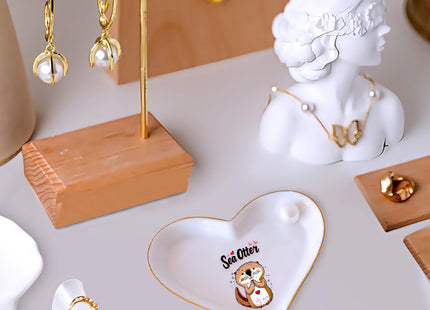 BJDAMAI Otter Ring Holder Dish Tray, Gifts For Women Teens Girls, Otter Lovers Themed Stuff Accessories Things Decor Merch, Home Room Ring Earrings Necklace Organizer Holder!