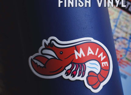 Vagabond Heart Maine Sticker - Weatherproof Vinyl Souvenir Lobster Decal
