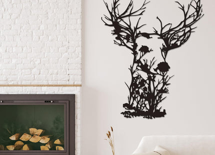 Xedatric Deer Head Metal Wall Art 23.6 * 18.5 inches