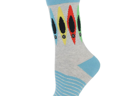WHD Canoe Crew Socks for Women & Men | Gray Heather, Large | 1-Pack