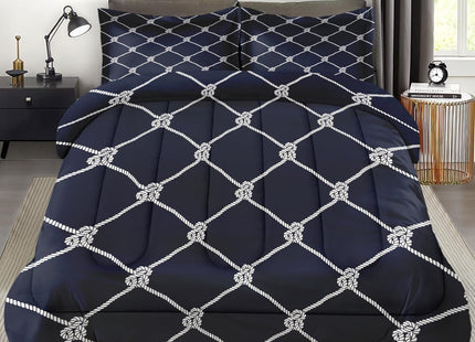 Pamnest Twin Comforter Set, 2 Pieces Nautical Fishing Bedding, All Season