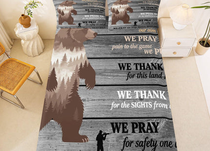 Feelyou Rustic Bear Sheet Set Kids Boys Twin