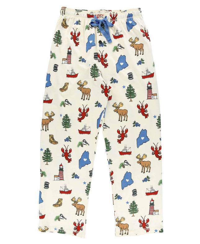 Lazy One Novelty Men's Pajama Pants, Pajama Bottoms for Men Maine, XL