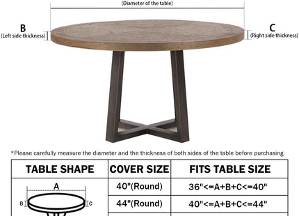 Fall Round Fitted Tablecloth with Elastic Edge,Waterproof Orange Autumn Pumpkin Maple Leaf Harvest Acorn Table Cover for 40-44" Stretch Thanksgiving Table Cloth for Dinner Indoor Outdoor Party Patio