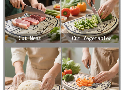 Haigoo Large Camping Cutting Board, Wood Cutting Board For Kitchen Outdoor