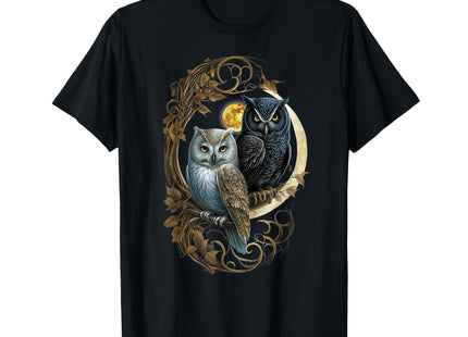 Moon Owl Birds Owl Gifts Graphic for Men Women Boys Girls T-Shirt