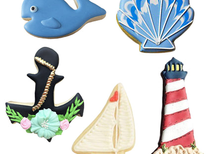 Ann Clark Nautical Ocean Cookie Cutters Set of 5, Made in USA