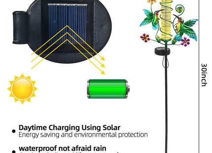 YHSOLAR Hummingbird Rain Gauge Outdoor for Measuring Precipitation