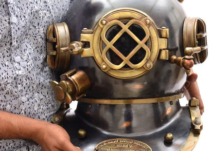 Handmade Nautical Diving Helmet Divers Royal Navy Diving Helmet Black Finish Perfect Nautical Gift for Him ~ Gift Item
