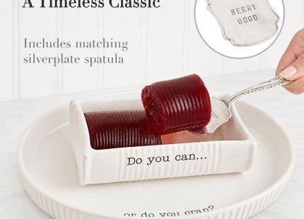 Mud Pie Cranberry Sauce Dish, Ceramic Can Berry Serving Dish Set