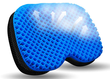 NEW-Vi Anti-Slip Kayak Seat Cushion - Waterproof Thicken Gel Boat Kayak Canoe Rowing Stadium Pad for Sit in Kayak Chair Lifetime Kayak Accessories Equipment Gear for Fishing Kayak,Blue