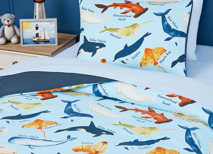 Twin Bedding Sets for Boys - 5 Pieces Ocean Bedding Twin Comforter Set