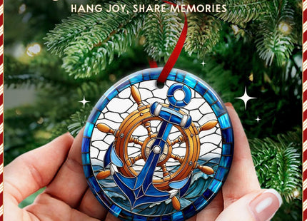 KILYHOME Anchor Nautical Christmas Ornament 2026