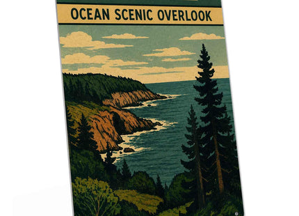 Maine Ocean Scenic Vintage Metal Signs 8 X 12 Inch
