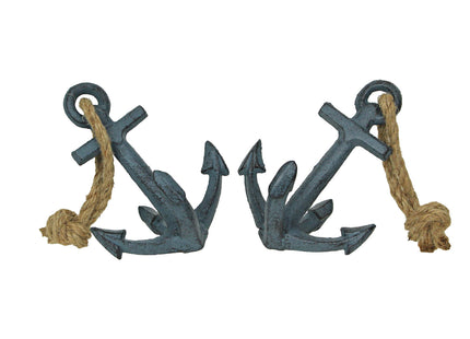 Nautical Bookends Collection – Polyresin & Cast Iron Coastal Decor for Bookshelves, Office, Bedroom, Living Room – Ocean Animal, Anchor, Whale Designs, Decorative & Functional Accent Sets
