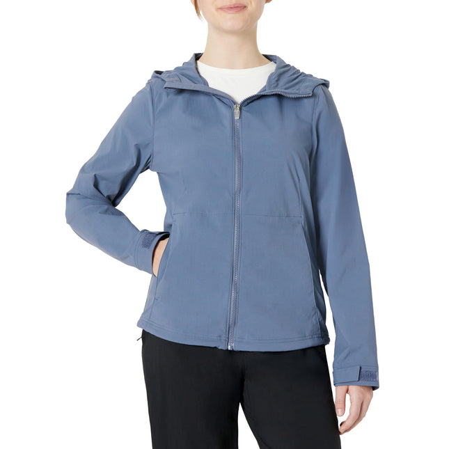 Amazon Essentials Women's Water Repellent Active Hiking Outdoor Jacket, Slate Grey, X-Large