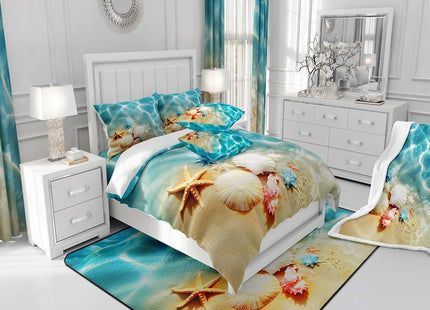 Feelyou Kids Shark Sheet Set Twin Size Ocean Sea Animal Bed Sheets Set for Boys Bedroom Decor Sea Underwater