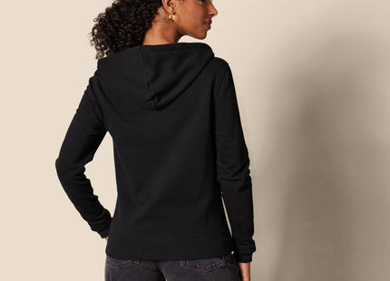 Amazon Essentials Women's Midweight Fleece Full-Zip Hoodie with Drawstring (Available in Plus Size), Black, X-Large