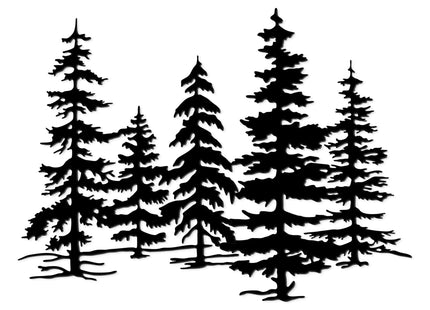 Xedatric Metal Pine Tree Wall Art Forest Decor