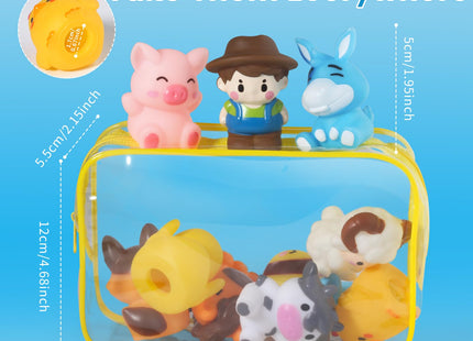 Oriate Animal Farm Finger Puppets, 10Pcs Bath Finger Toys for Toddlers 1-3