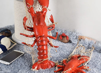 BESPORTBLE Lobster Crawfish Decorations Red Lobster Nautical Wall Sculpture Resin Wall Hanging Decoration Pendant Art Decor