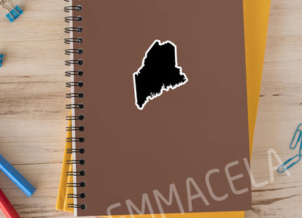 (3PCS) Maine State Map Stickers, US State Stickers - Waterproof Vinyl Decals for Tumblers, Water Bottles, Laptops, Books, Scrapbooks, Great for Maine Lovers 3 x 2.4 Inch