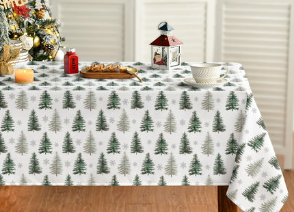 Horaldaily Christmas Tablecloth 60 x 60 Inch Square Christmas Pine Tree