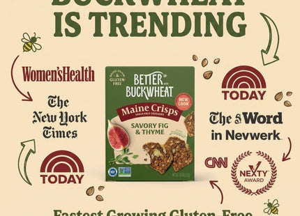 Maine Crisps Fig & Thyme Crisps, 4 Oz (Pack of 1)