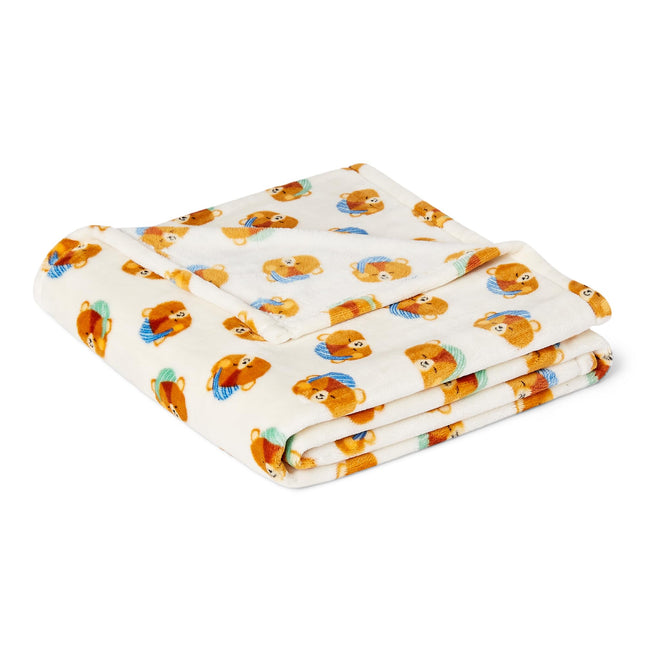 Amazon Basics Kids Fleece Blanket, Ultra-Soft Lightweight Throw for Children, Premium for Warmth, 50 x 60 Inches, Woodland Bears