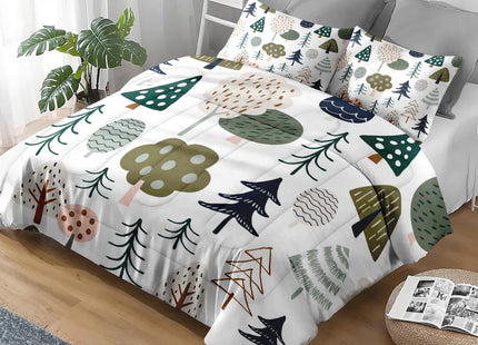 Pamnest Twin Comforter Set, 2 Pieces Woodland Tree Bedding, All Season