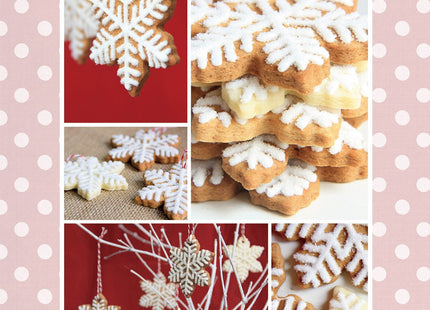 Snowflake Set - 9 Piece Stainless Steel Snowflake Cookie Cutters & 3D Christmas Tree for Christmas Holiday Winter Baking