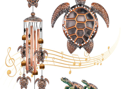 Turtle Wind Chimes for Outside, Sea Turtle Gifts for Women, Turtle Decor