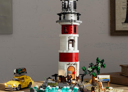 Lumibricks Sunrise Lighthouse Lighting-Building-Bricks-Set, 1632 Pcs