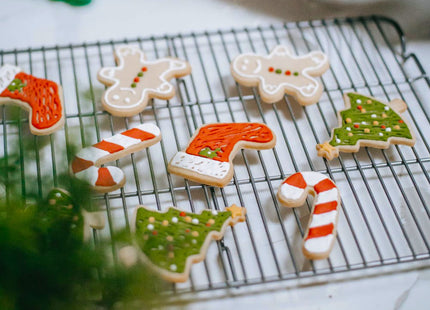 Christmas Cookie Cutters, 10 pieces Large Metal Cookie Cutters Shape - Gingerbread Man, Snowflake, Snowman, Christmas Tree, Bell, Reindeer & More for Holiday, Stainless Steel