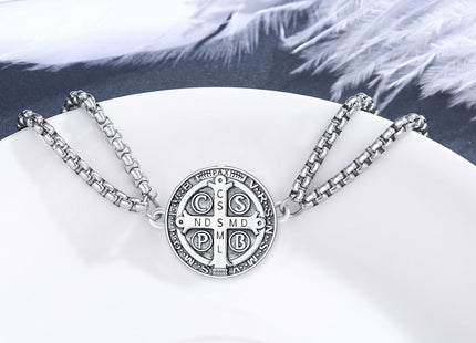 XIXLES Compass Bracelet 925 Sterling Silver Anchor Compass Bracelet Dream Hope Jewelry for Men
