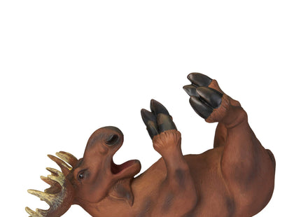 True Mischievous Moose Polyresin Wine Bottle Holder - Tabletop Wine Storage Rack, Gifts for Wine Lovers, Brown, Holds 1 Standard Wine Bottle