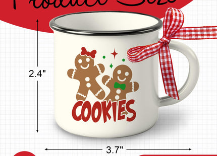 Paayna Christmas Gingerbread Man Mini Coffee Mug Set of 3