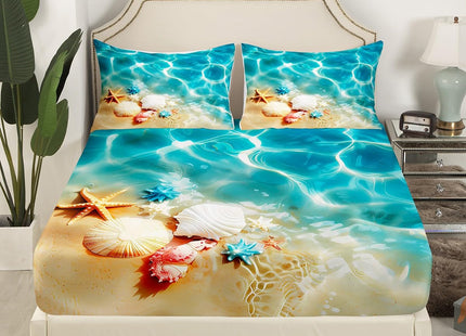 Feelyou Kids Shark Sheet Set Twin Size Ocean Sea Animal Bed Sheets Set for Boys Bedroom Decor Sea Underwater