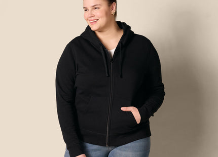 Amazon Essentials Women's Midweight Fleece Full-Zip Hoodie with Drawstring (Available in Plus Size), Black, X-Large