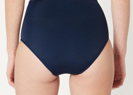 Amazon Essentials Women's High Waist Swim Bottom, Navy, Small