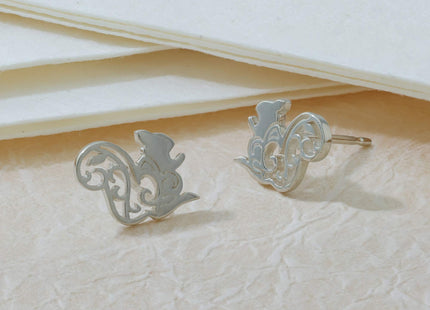 Boma Jewelry Sterling Silver Squirrel Chipmunk Stud Earrings