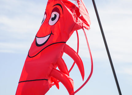 In the Breeze 5010 — 3D Lobster Windsock — Hanging Outdoor Beach Decoration for Homes, Gardens, Yards