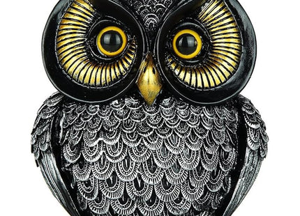 socxiaoshen Owl Figurines for Home Decor,Owl Statue for Shelf Living Room