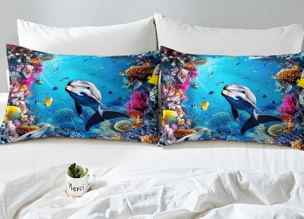 Erosebridal Whale Fitted Sheet for Kids Boys Teens Twin